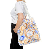 Buttercream Sapphire Blossom Perfume Bottle - Tote Bag