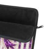 Purple Leopard Bow Couture- Laptop Sleeve