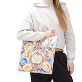Buttercream Sapphire Blossom Perfume Bottle - Tote Bag