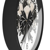 Ivory Noir Couture Diamond Bow - Wall Clock