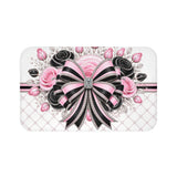 Pink Noir Couture Diamond Bow - Bath Mat