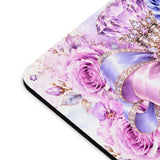 Orchid Periwinkle Perfume Bottle | Diamond Bow Couture - Mouse Pad
