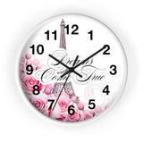 Wall Clock - Dreams Come True - Paris Dreams - Pink