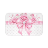 Pink Couture Diamond Bow - Bath Mat