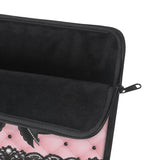 Obsidian Lace Bow in Princess Pink - Laptop Sleeve