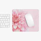 Mouse Pad -  Pink Dahlia Glitter - Give Thanks in All Circumstances