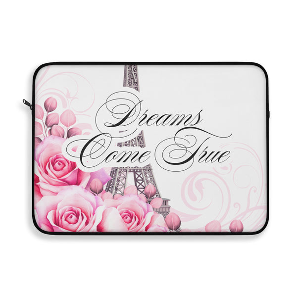 Laptop Sleeve - Dreams Come True - Paris Dreams - Pink