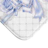 Duchess Blue Diamond Bow - Bath Mat