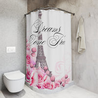 Shower Curtains - Dreams Come True - Paris Dreams - Pink
