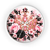 Blush Onyx Crown Royale - Wall Clock