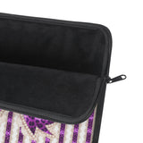 Purple Leopard Bow Couture- Laptop Sleeve