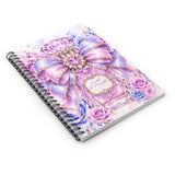 Orchid Periwinkle Perfume Bottle | Diamond Bow Couture - Spiral Notebook
