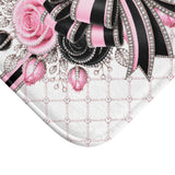 Pink Noir Couture Diamond Bow - Bath Mat