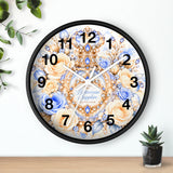 Buttercream Sapphire Blossom Perfume Bottle - Wall Clock