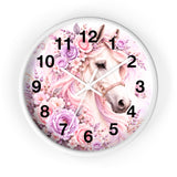 Blushing Lavender Equestrian Horse - Wall Clock