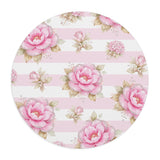 Blush Pink Garden Dream Stripes - Mouse Pad