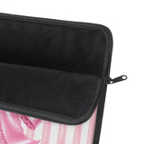Princess Pink Damask Bow - Laptop Sleeve