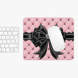 Obsidian Lace Bow in Princess Pink - Mouse Pad