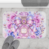 Orchid Periwinkle Perfume Bottle | Diamond Bow Couture - Bath Mat