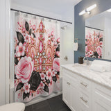 Blush Onyx Crown Royale - Shower Curtains
