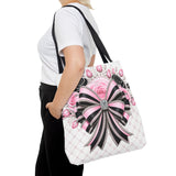 Pink Noir Couture Diamond Bow - Tote Bag