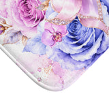 Orchid Periwinkle Perfume Bottle | Diamond Bow Couture - Bath Mat