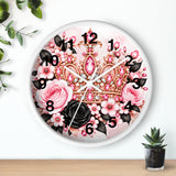 Blush Onyx Crown Royale - Wall Clock