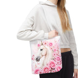 Blushing Rose Equestrian Horse - Tote Bag