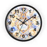 Buttercream Sapphire Blossom Perfume Bottle - Wall Clock