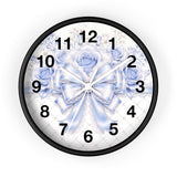 Duchess Blue Diamond Bow - Wall Clock