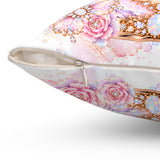 Opal Starlight Couture Perfume Bottle | Enchanted Birthstones Collection - Square Pillow