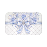 Duchess Blue Diamond Bow - Bath Mat