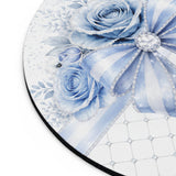Blue Couture Diamond Bow - Mouse Pad