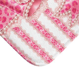 Pink Leopard Bow Couture - Bath Mat