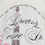 Shower Curtains - Dreams Come True - Paris Dreams - Pink