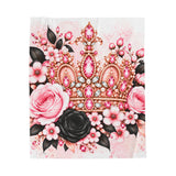Blush Onyx Crown Royale - Throw Blanket