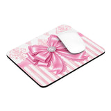 Princess Pink Damask Bow - Mouse Pad