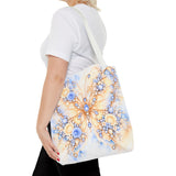 Buttercream Sapphire Blossom Butterfly - Tote Bag