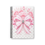 Candy Stripe Pink Couture - Spiral Notebook