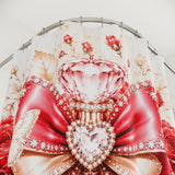 Ruby Diamond Roses Perfume Bottle - Shower Curtains