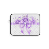 Purple Couture Diamond Bow - Laptop Sleeve