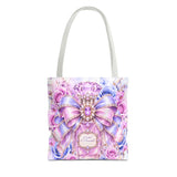 Orchid Periwinkle Perfume Bottle | Diamond Bow Couture - Tote Bag