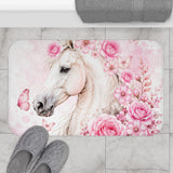 Blushing Rose Equestrian Horse - Bath Mat