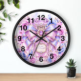 Orchid Periwinkle Perfume Bottle | Diamond Bow Couture - Wall Clock