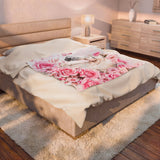 Blushing Rose Equestrian Horse — Thow Blanket