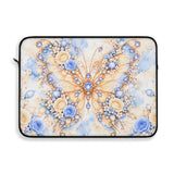 Buttercream Sapphire Blossom Butterfly - Laptop Sleeve