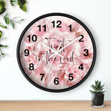 Wall Clock - Vintage Rose Petals - Trust in the Lord