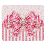 Pink Leopard Bow Couture - Mouse Pad