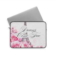 Laptop Sleeve - Dreams Come True - Paris Dreams - Pink