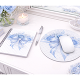 Blue Couture Diamond Bow - Mouse Pad